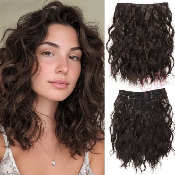 12" Wavy Curly Clip-ins (4pcs) My Store