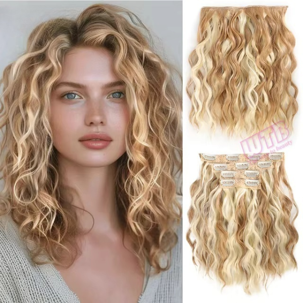 12" Wavy Curly Clip-ins (4pcs) My Store