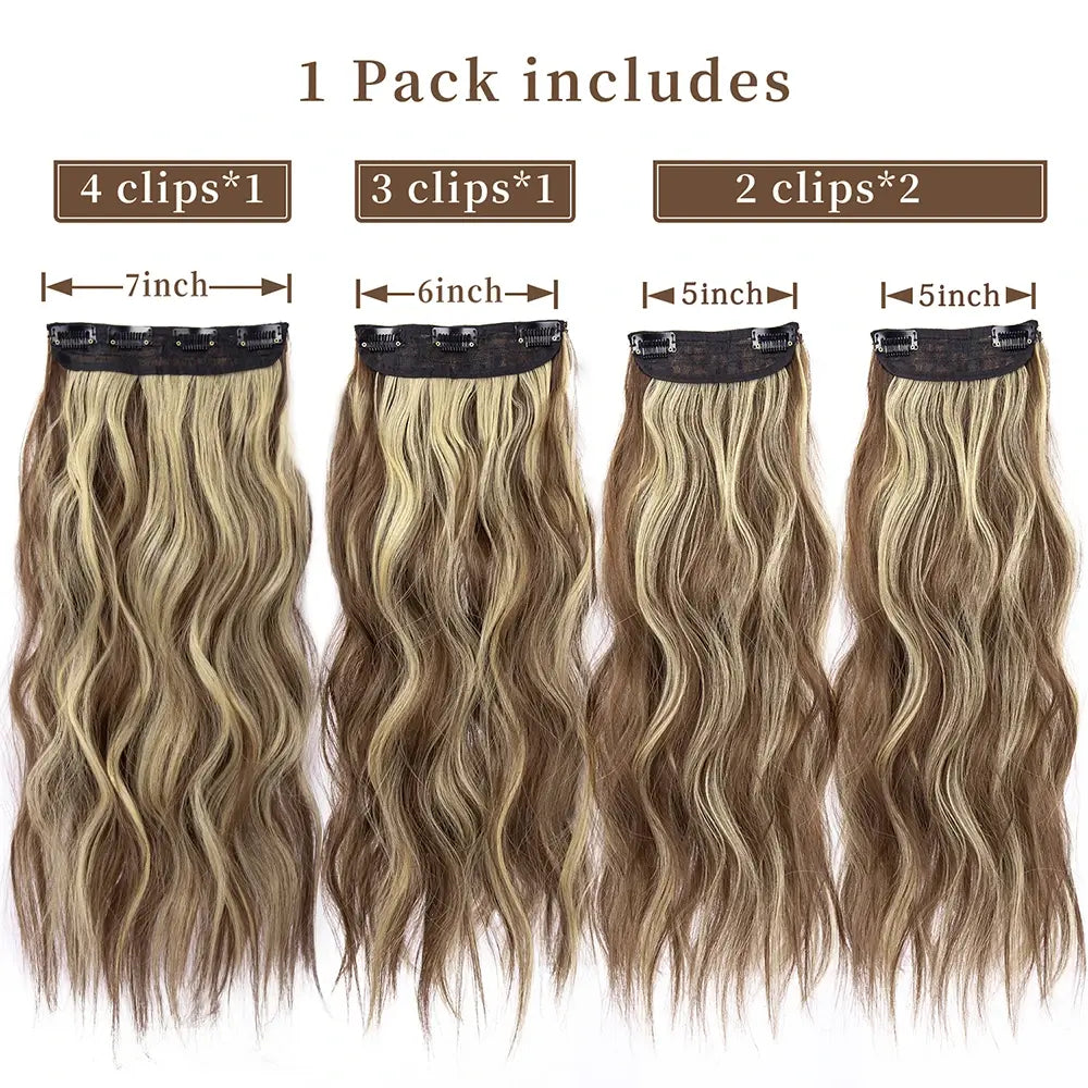 20" Wavy Ombre Clip-ins (4pcs) My Store