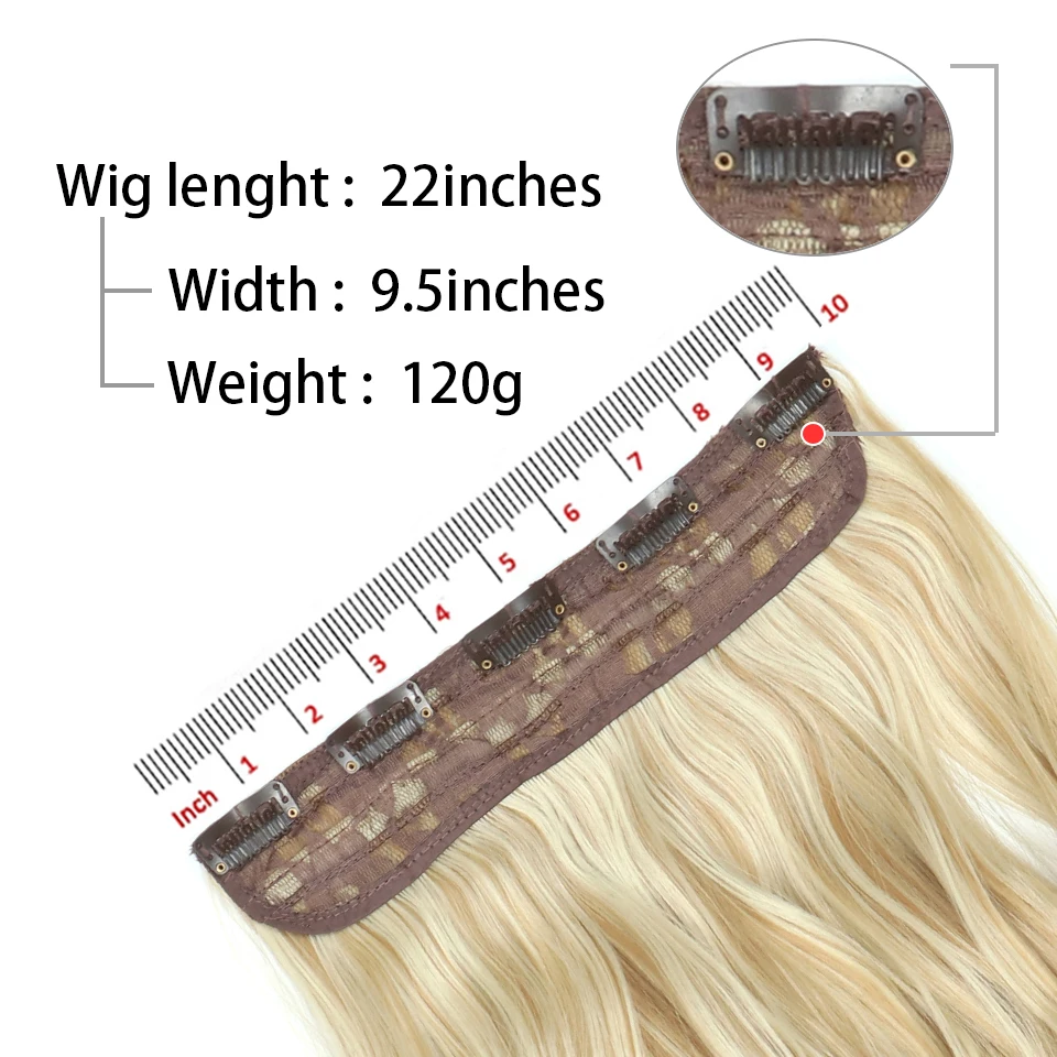 Golden Wavy 5-Clip Hair Extensions My Store