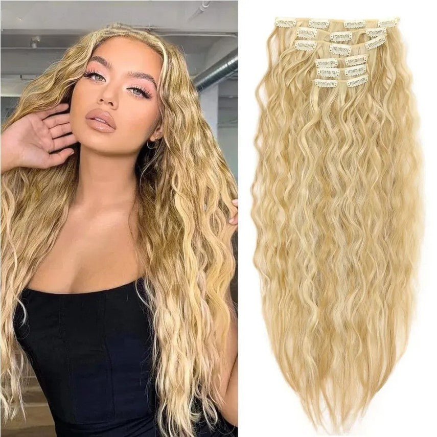 28" Kinky Curly Water Wave Clip-ins (4pcs) My Store