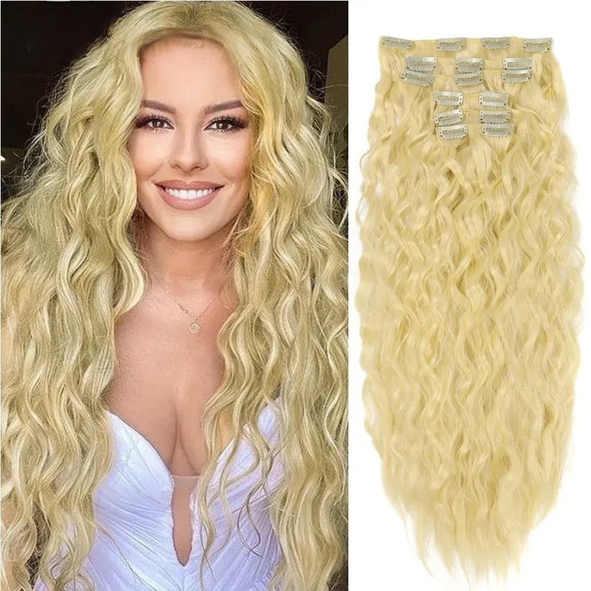 28" Kinky Curly Water Wave Clip-ins (4pcs) My Store