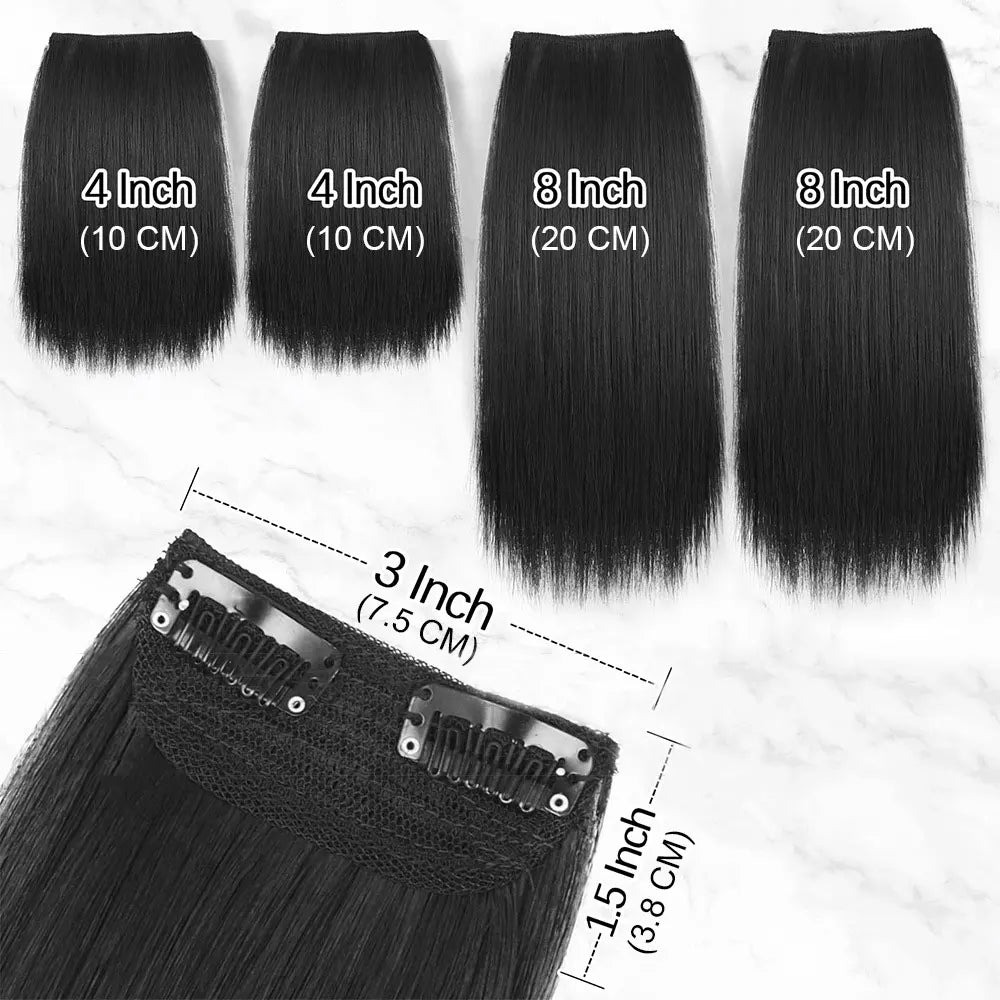 Clip-In Human Hair Volume Booster – 10-30cm Invisible Pad My Store