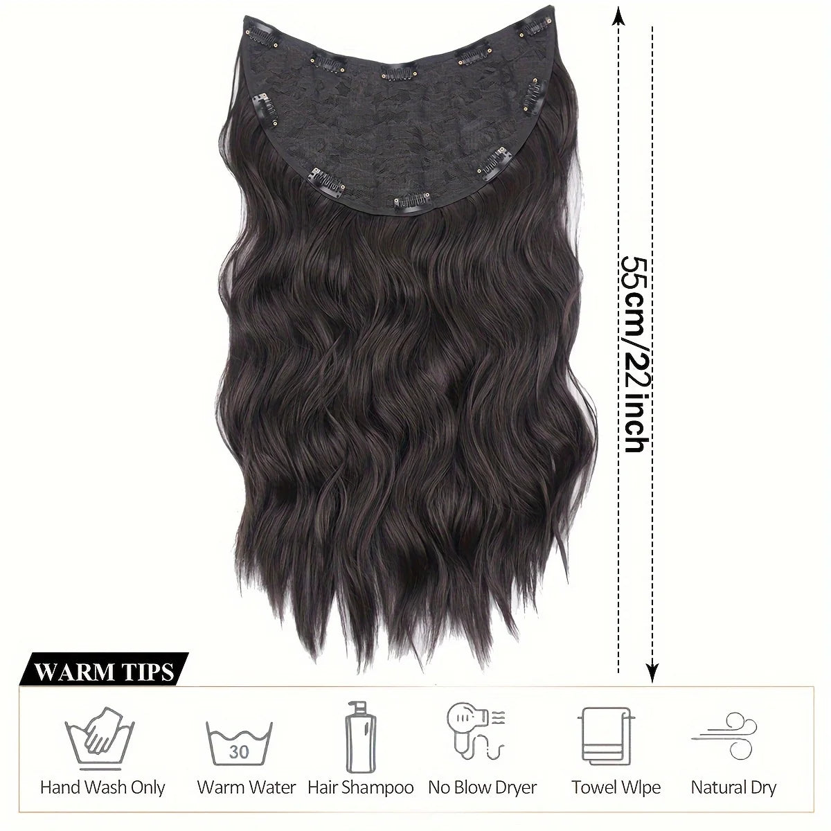 22" U-Shaped Blonde/Brown Clip-ins (10pcs) My Store