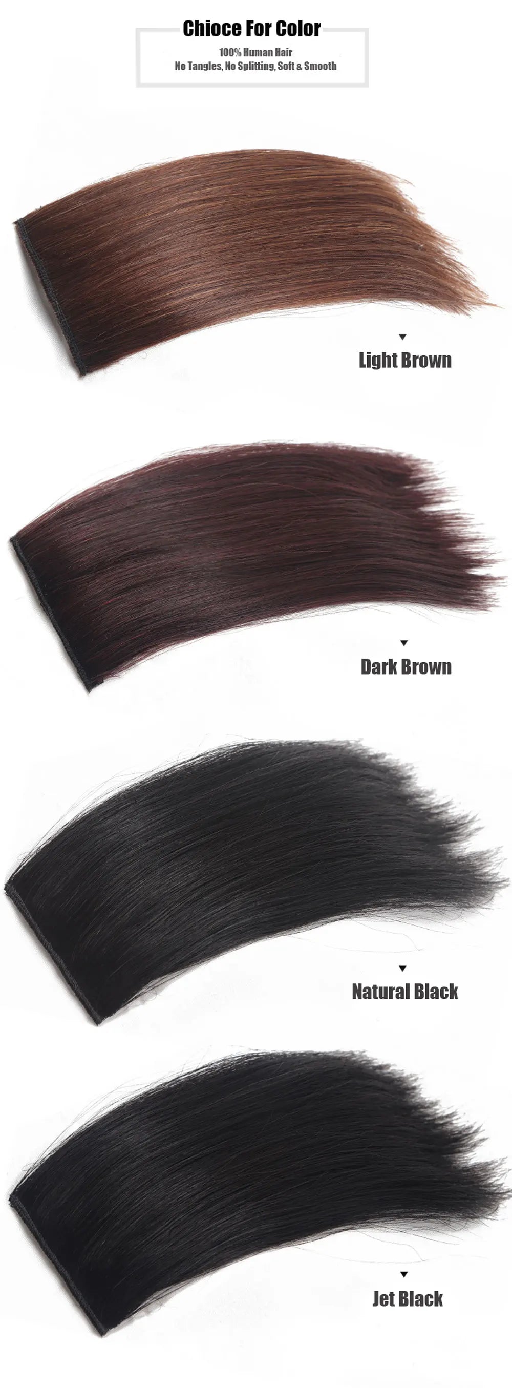 Clip-In Human Hair Volume Booster – 10-30cm Invisible Pad My Store