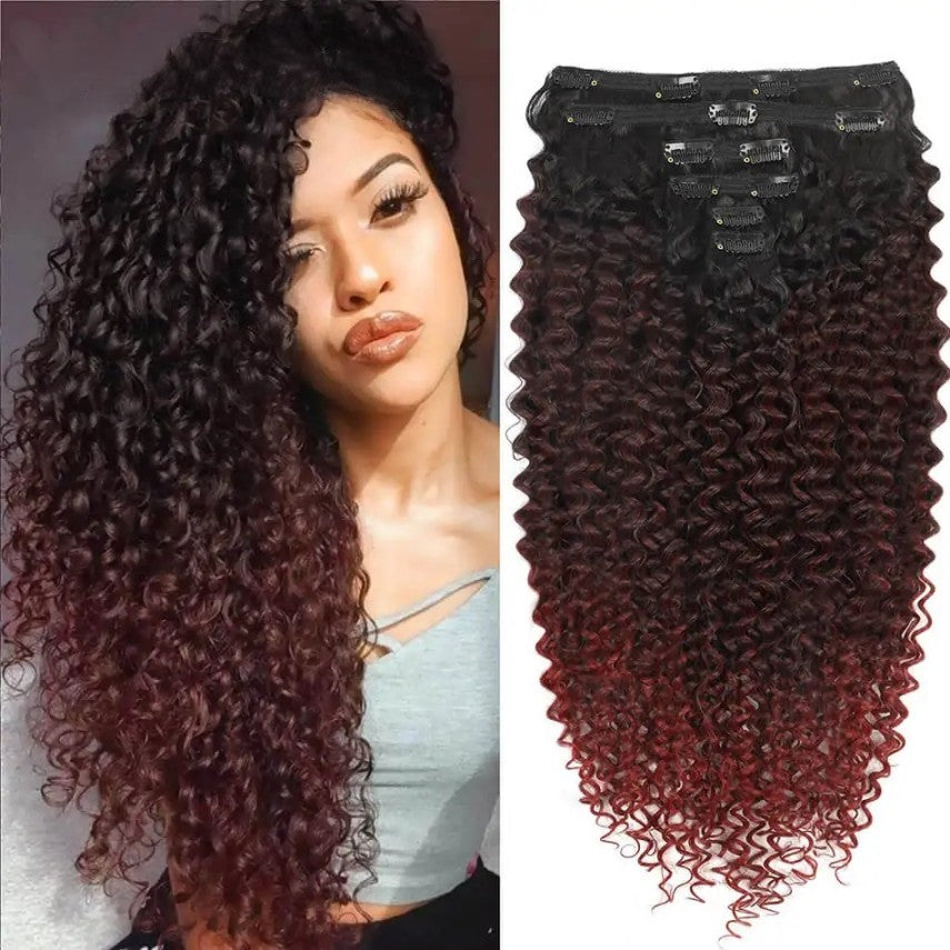 28" Kinky Curly Water Wave Clip-ins (4pcs) My Store