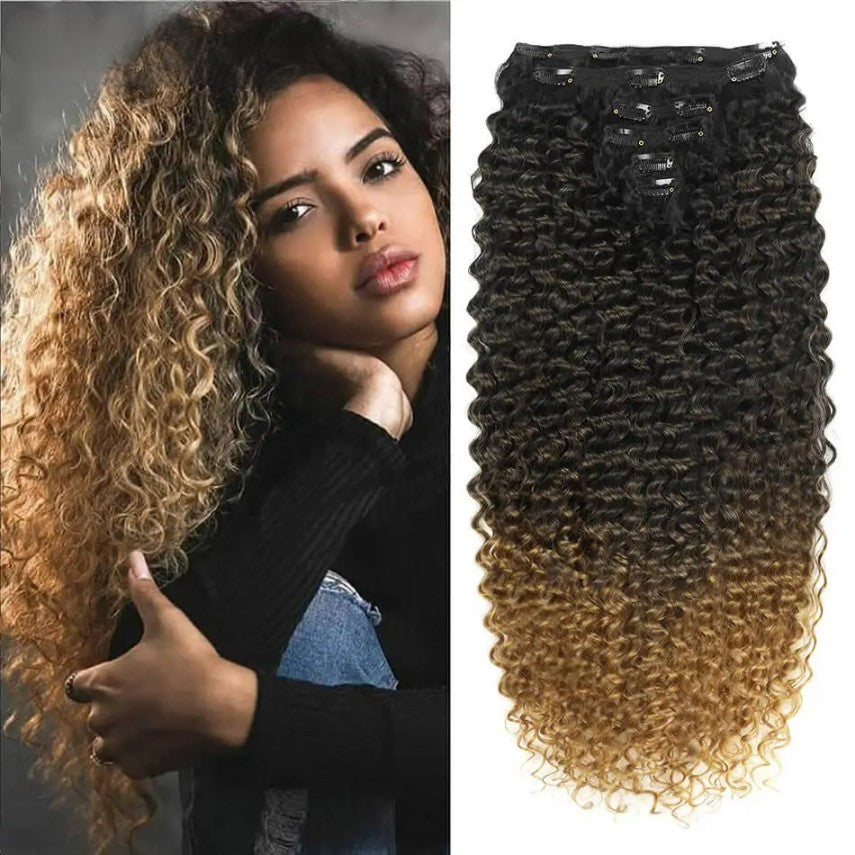 28" Kinky Curly Water Wave Clip-ins (4pcs) My Store