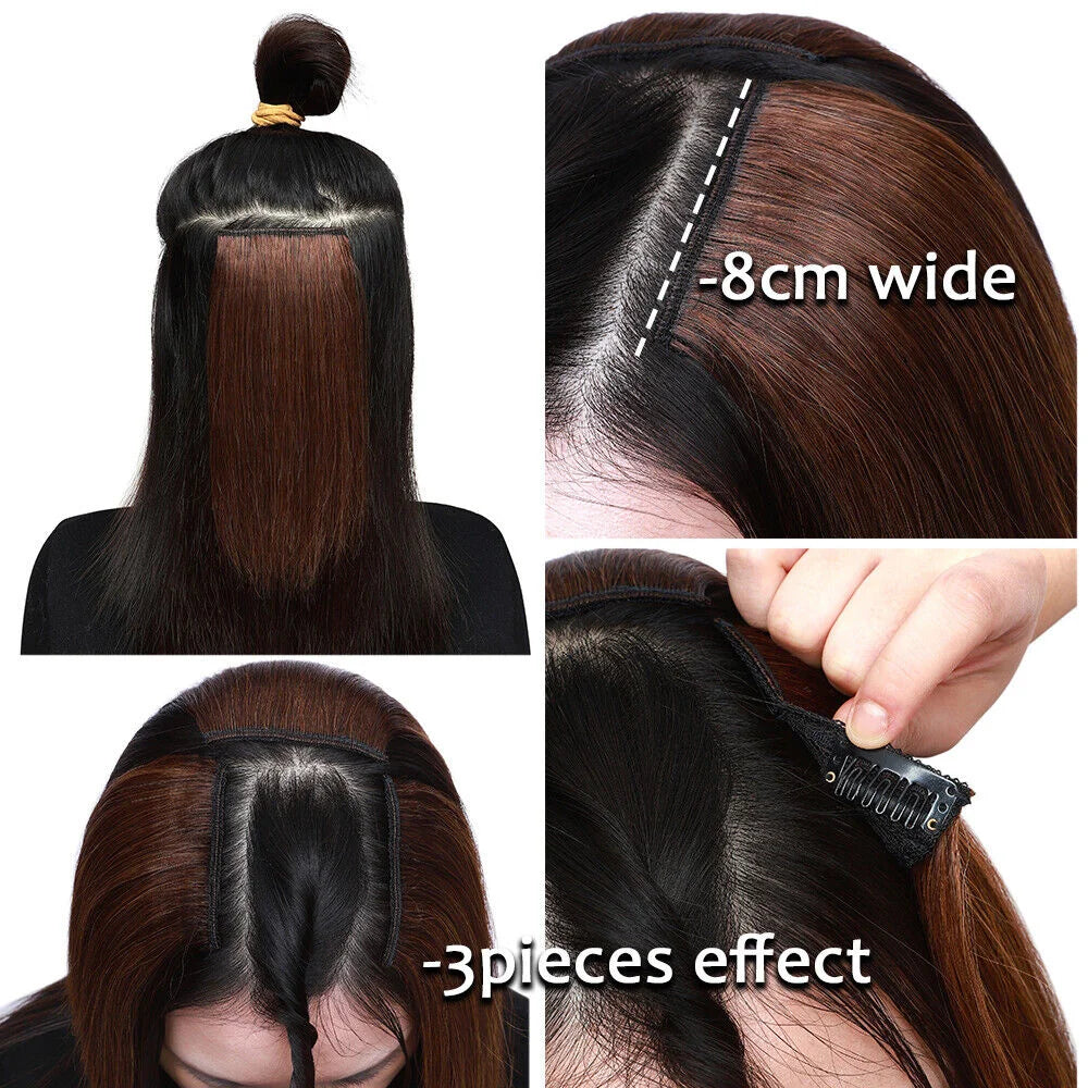 Clip-In Human Hair Volume Booster – 10-30cm Invisible Pad My Store