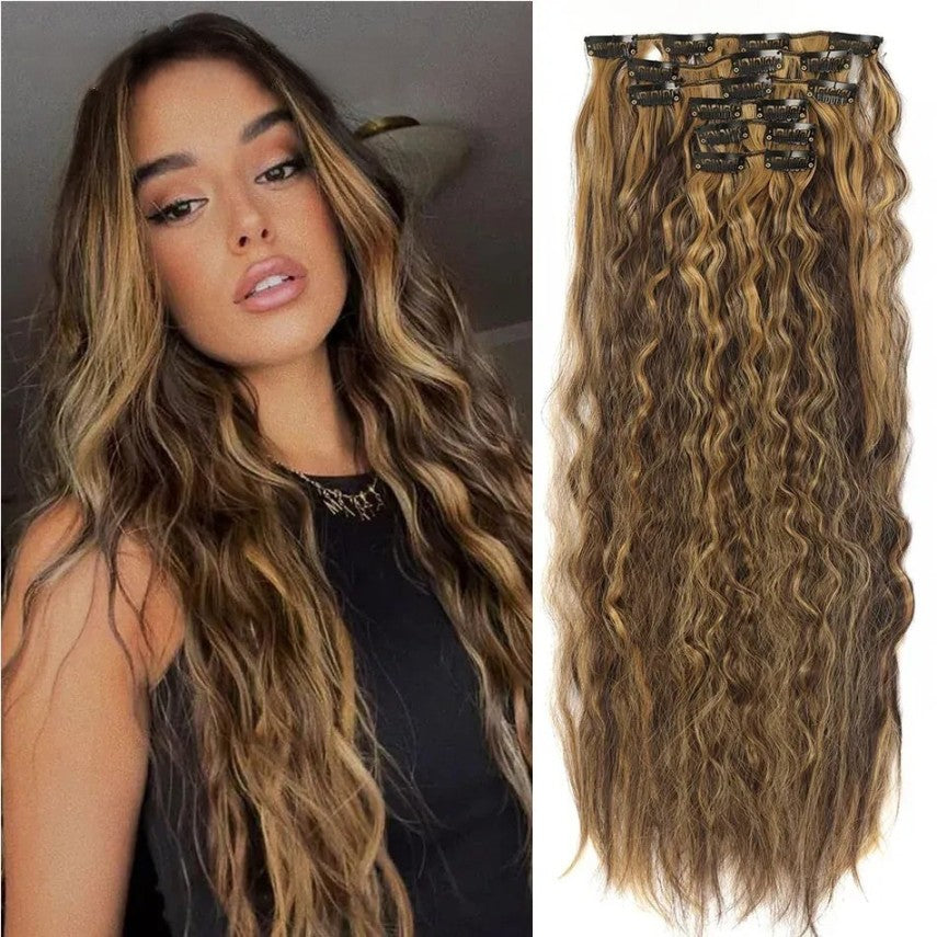 28" Kinky Curly Water Wave Clip-ins (4pcs) My Store