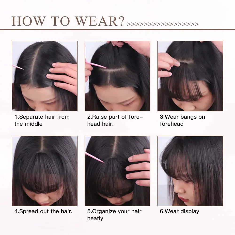 Invisible Clip-In Air Bangs Extension Hairova